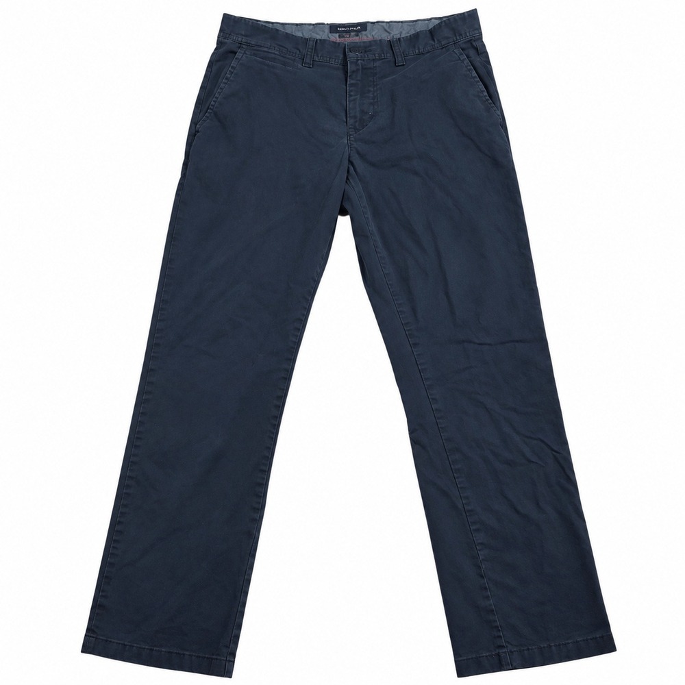 Tommy Hilfiger Slim Fit Chino Pants 32/30 Navy Blue Stretch Cotton Mens